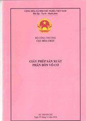 BÌA GIẤY PHÉP SẢN XUẤT