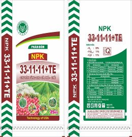 Phân bón hỗn hợp NPK 33 - 11 - 11 TKT